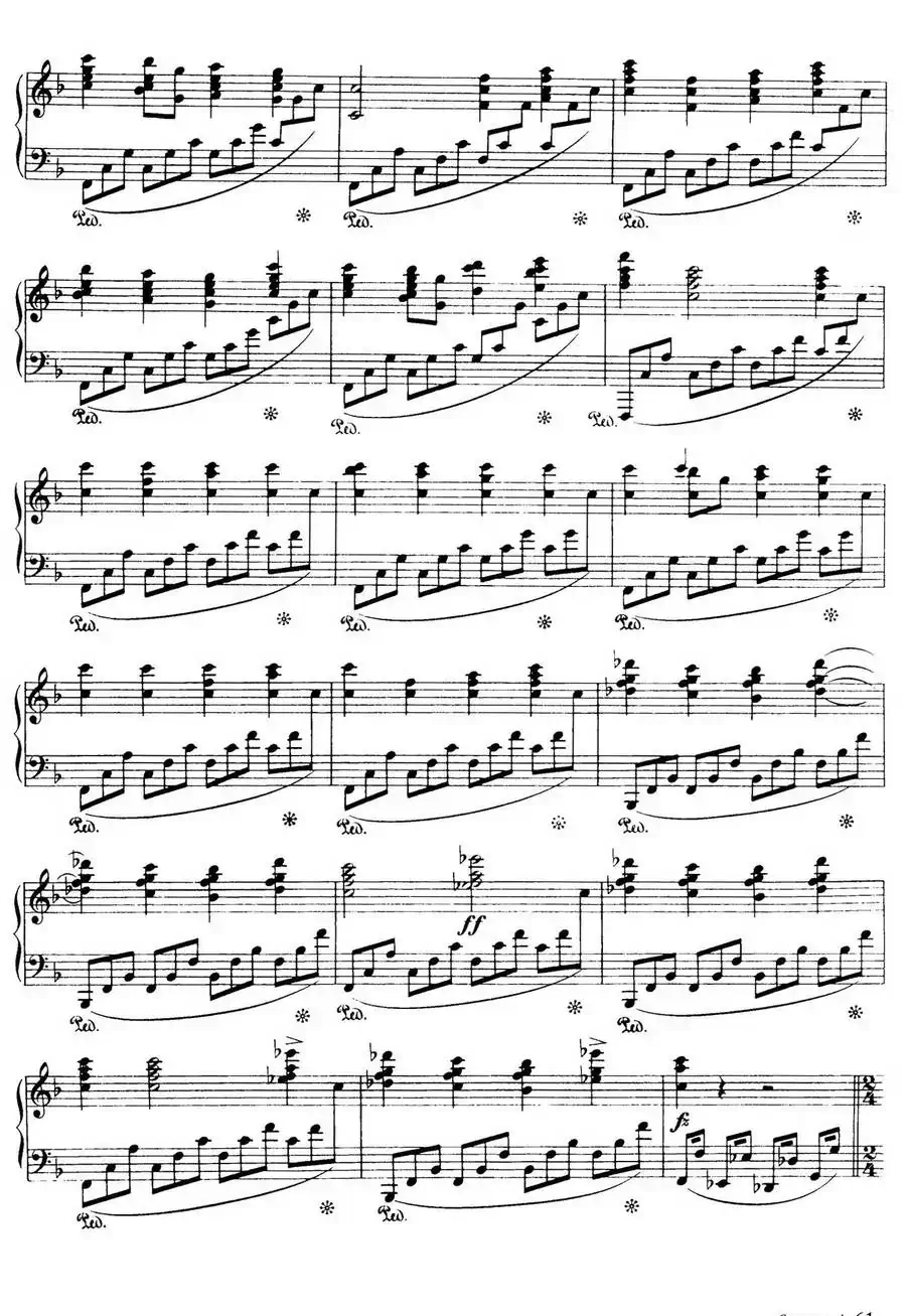 Piano Sonata in F Maj Op·12（F大调钢琴奏鸣曲·第三乐章）