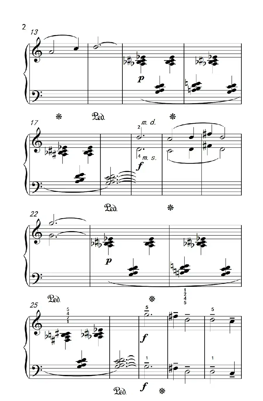 云雾里的旋律（巴托克 小宇宙 钢琴教程 4）