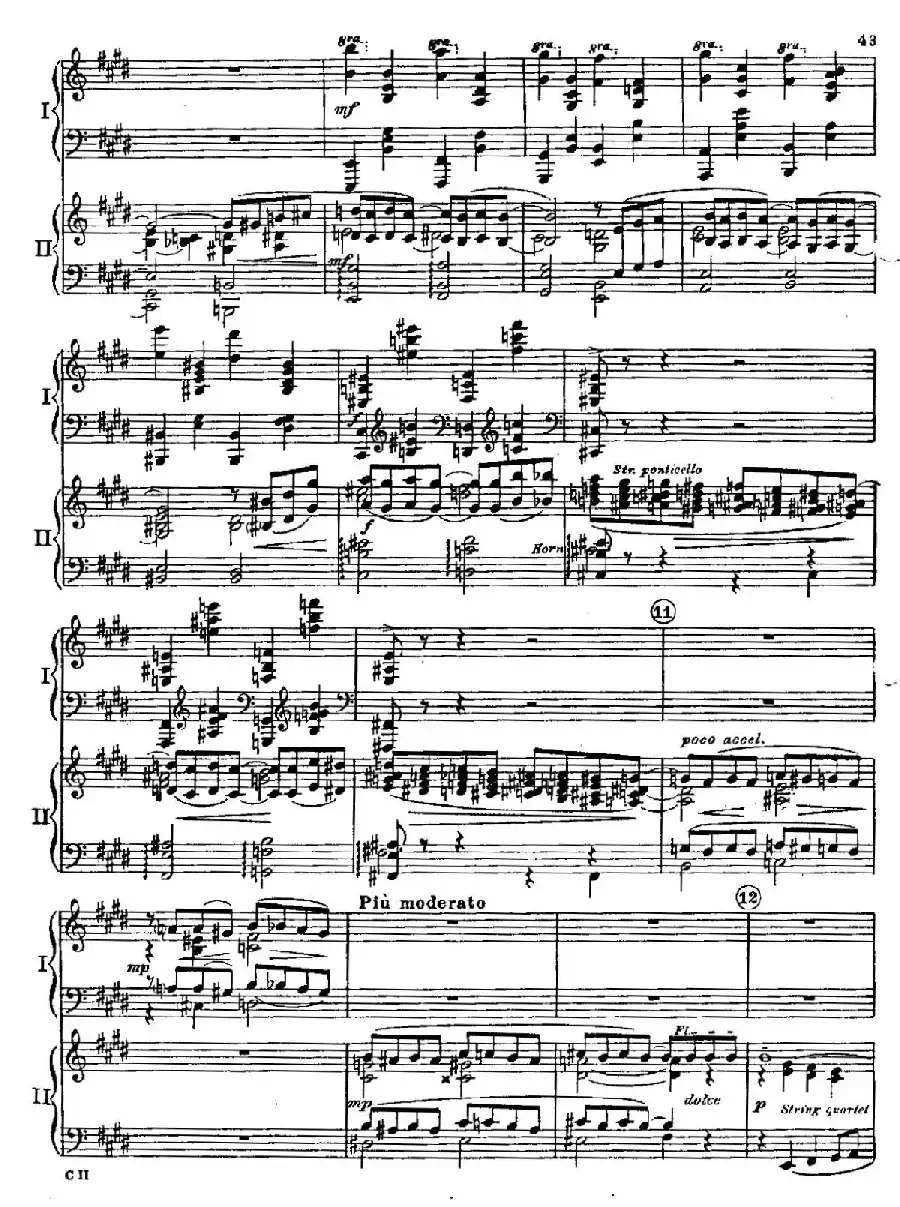 F大调爵士钢琴协奏曲（美版双钢琴原谱 P41—50）