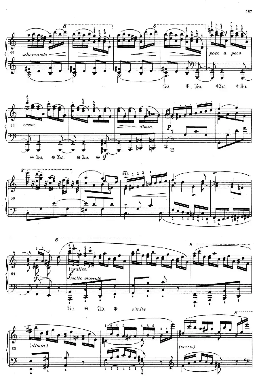 RONDEAU Op.73 （C大调双钢琴回旋曲·独奏版）
