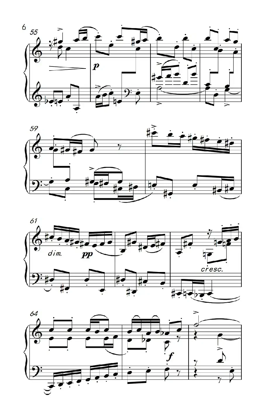 第九级2.赋格曲 Op.87 No.2（中央音乐学院 钢琴（业余）考级教程 7-9级）