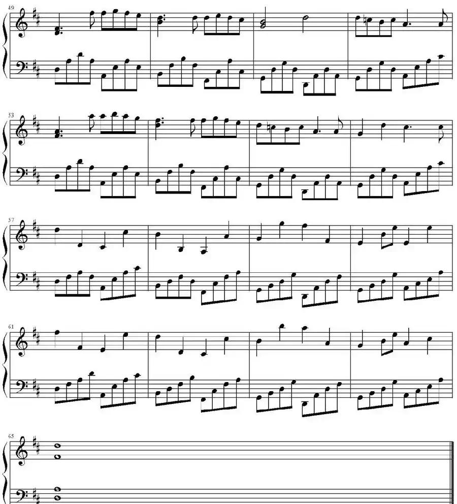 卡农（Johann Pachelbel作曲版）