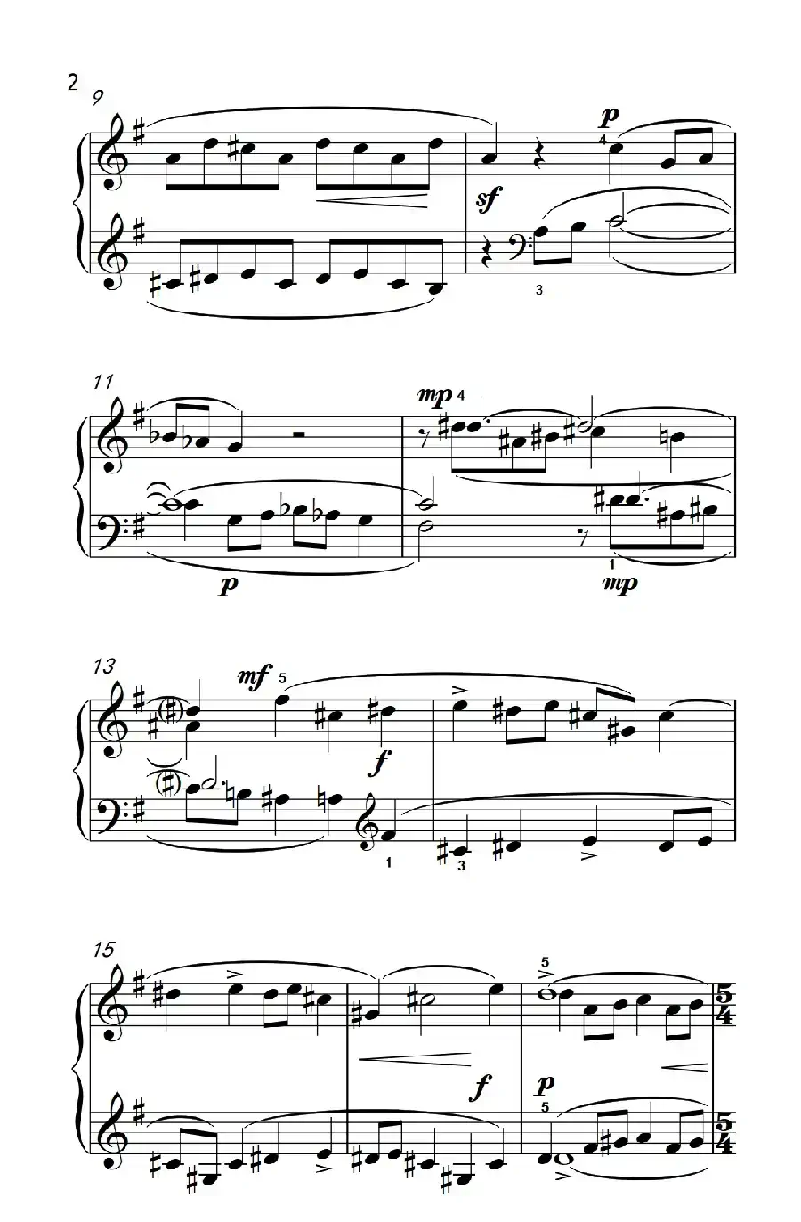 布列舞曲（巴托克 小宇宙 钢琴教程 4）