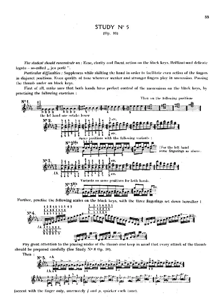 12 Etudes Op.10 柯尔托教学版（12首练习曲·5）