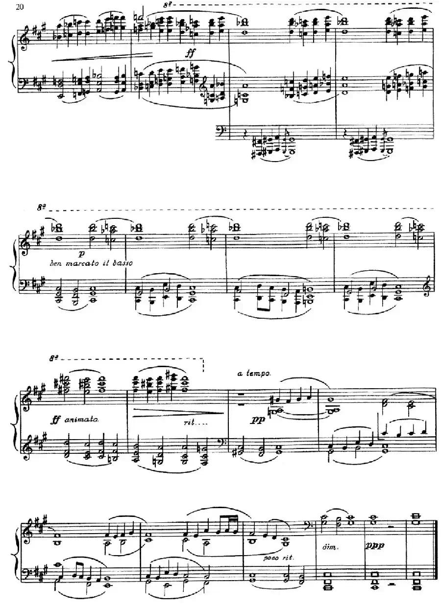 5首卡斯蒂利亚奏鸣曲（Ⅱ sonata en fa sosotenido menor）