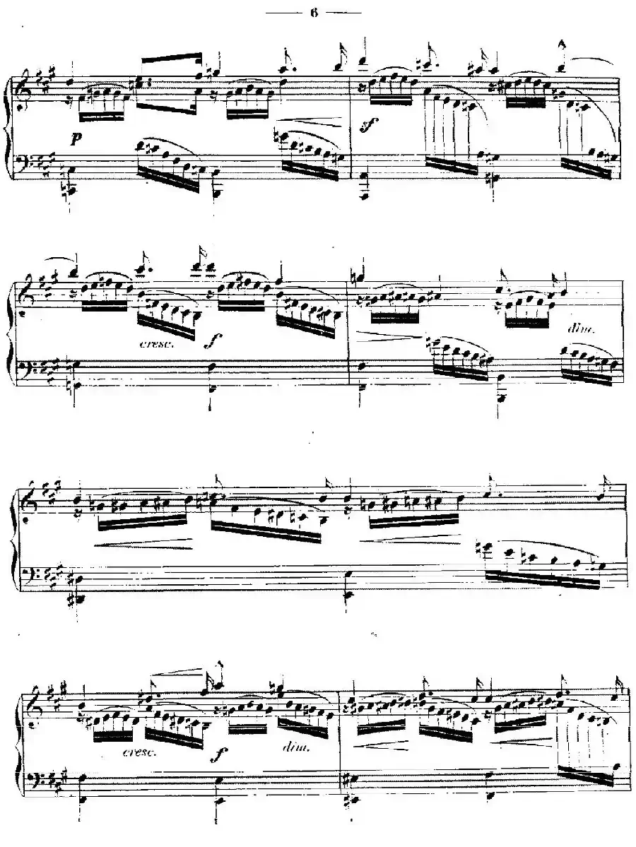 A大调练习曲“小溪”（Op.6）