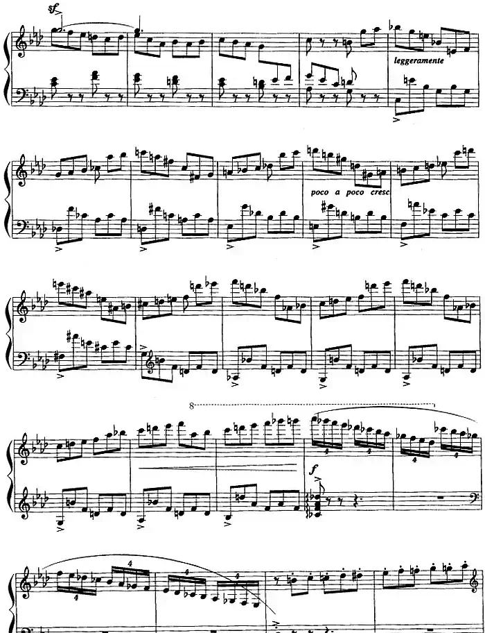 现代钢琴曲：7、即兴曲（Op.31，No.27）