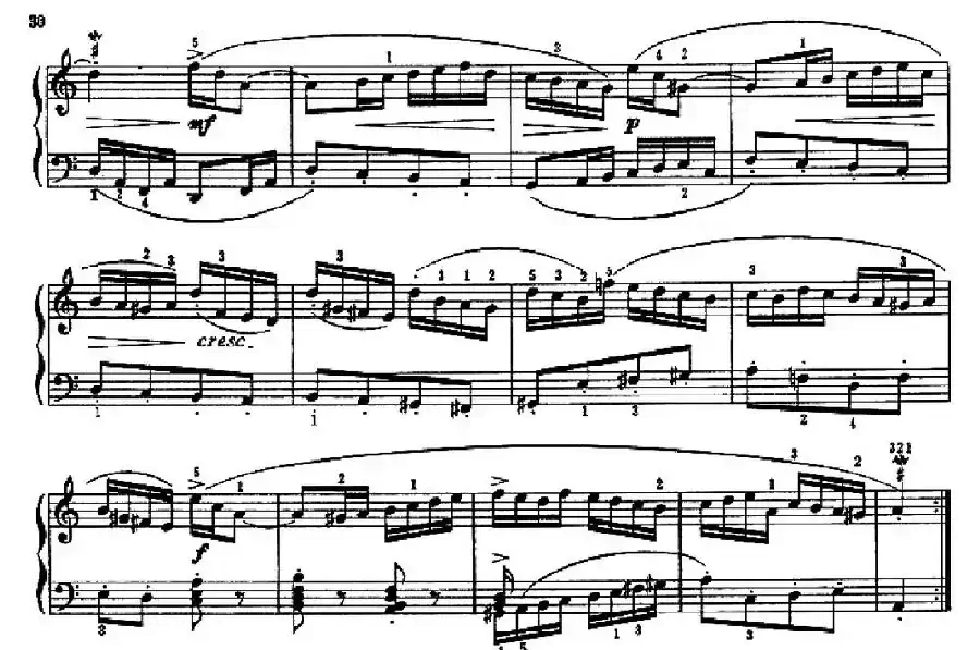 谐谑曲（练习连奏与断奏的对比及两手的独立）