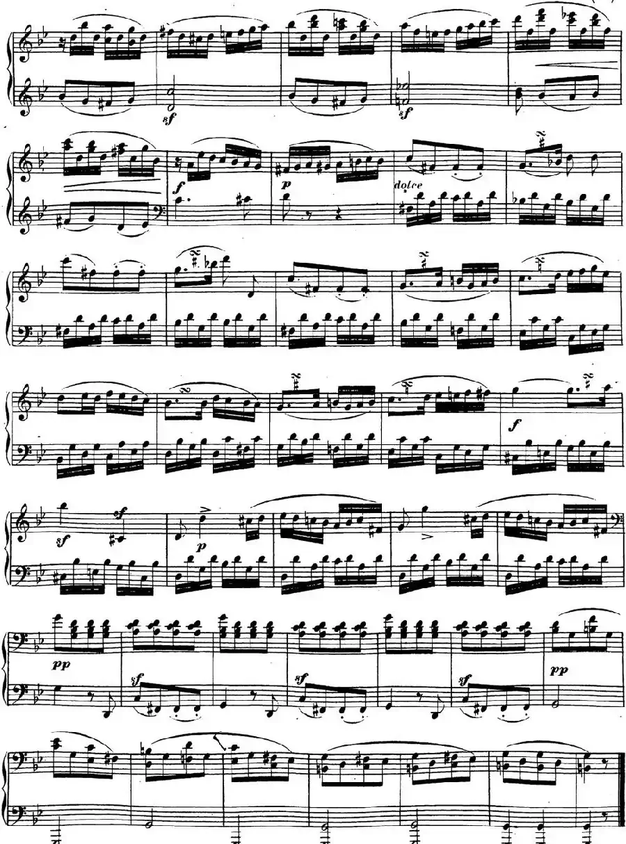 贝多芬钢琴奏鸣曲19 g小调 Op.49 No.1 G minor