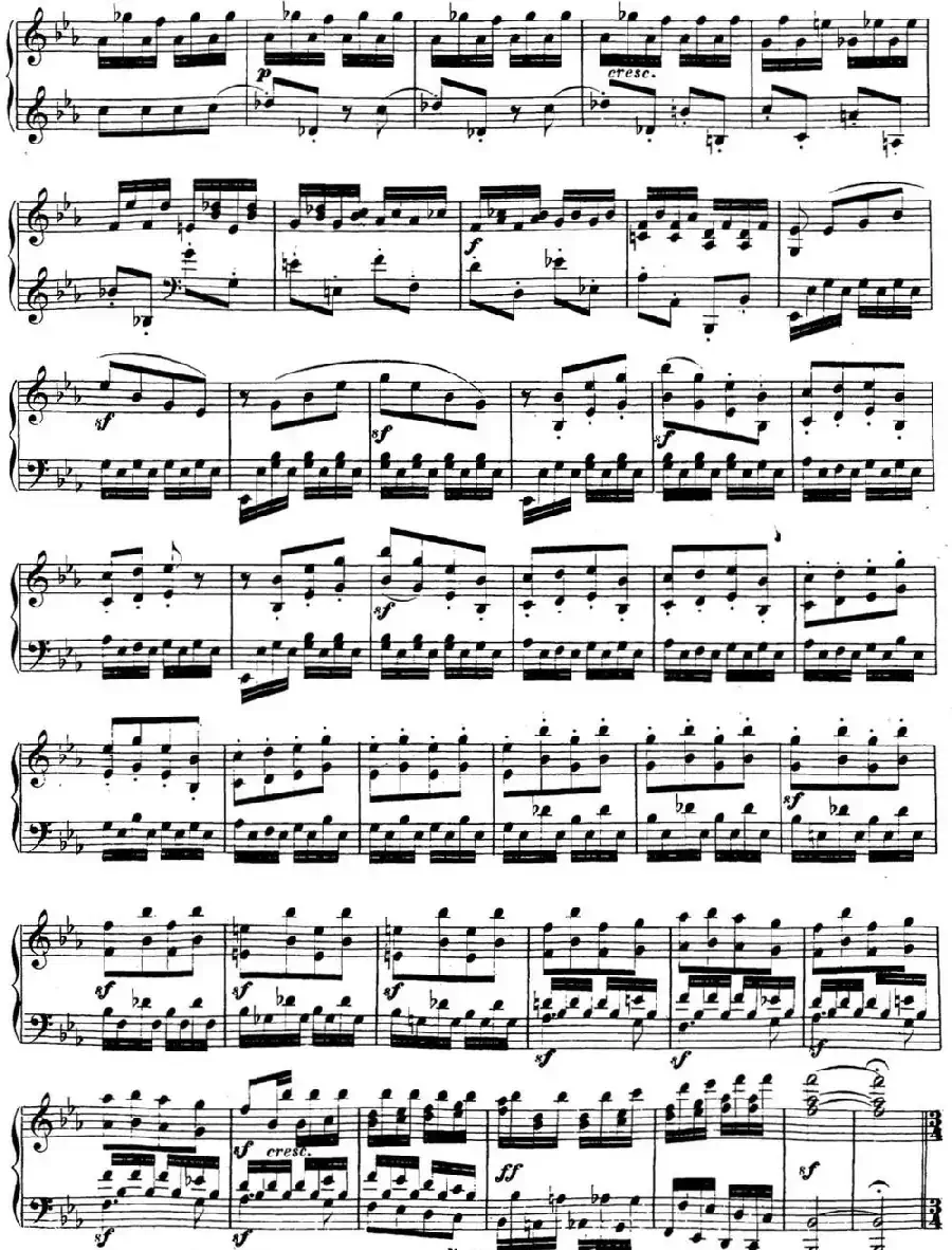 贝多芬钢琴奏鸣曲13 幻想奏鸣曲 降E大调 Op.27 No.1 E-flat major