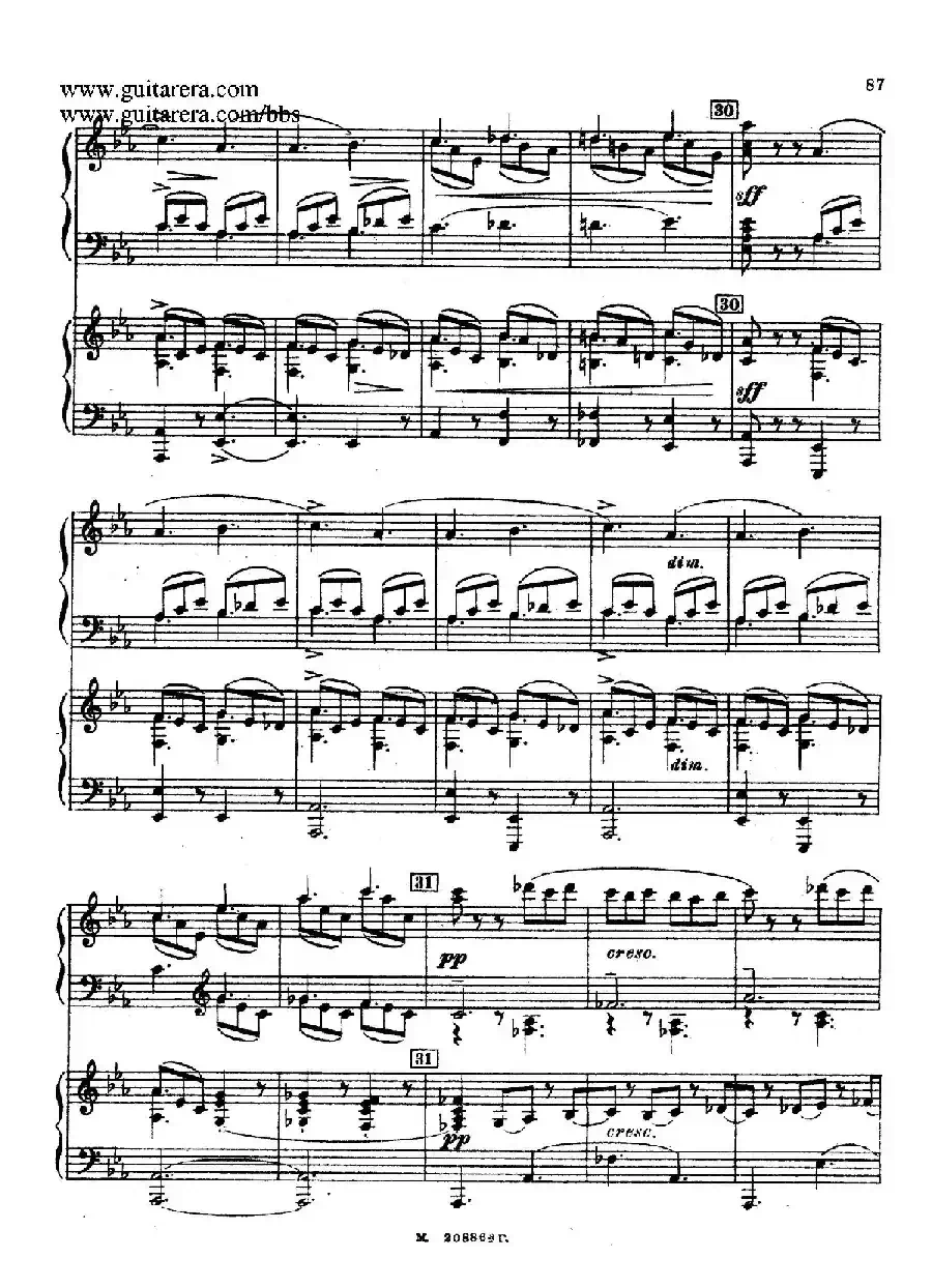 第二双钢琴组曲 Suite for Two Pianos No.2 Op.17（4. 塔兰泰拉舞曲 Tarantella）
