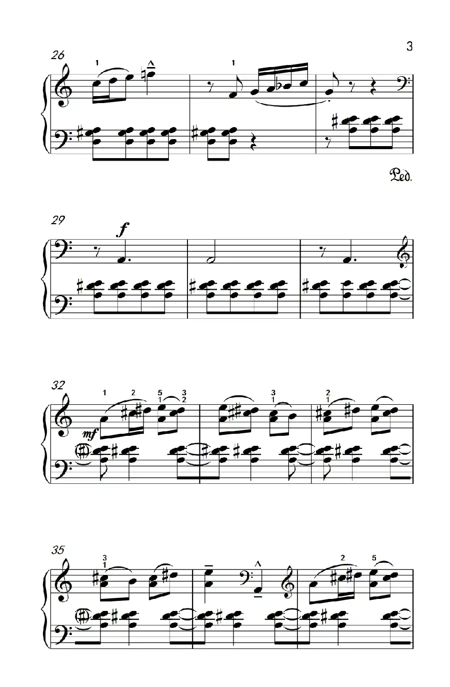 固定低音（巴托克 小宇宙 钢琴教程 6）