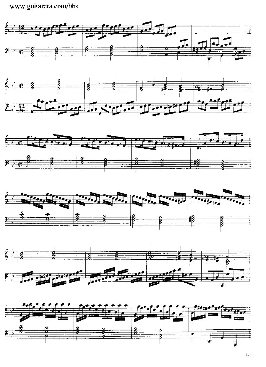 Suite No.7 in g Minor HWV 432（g小调第七组曲）