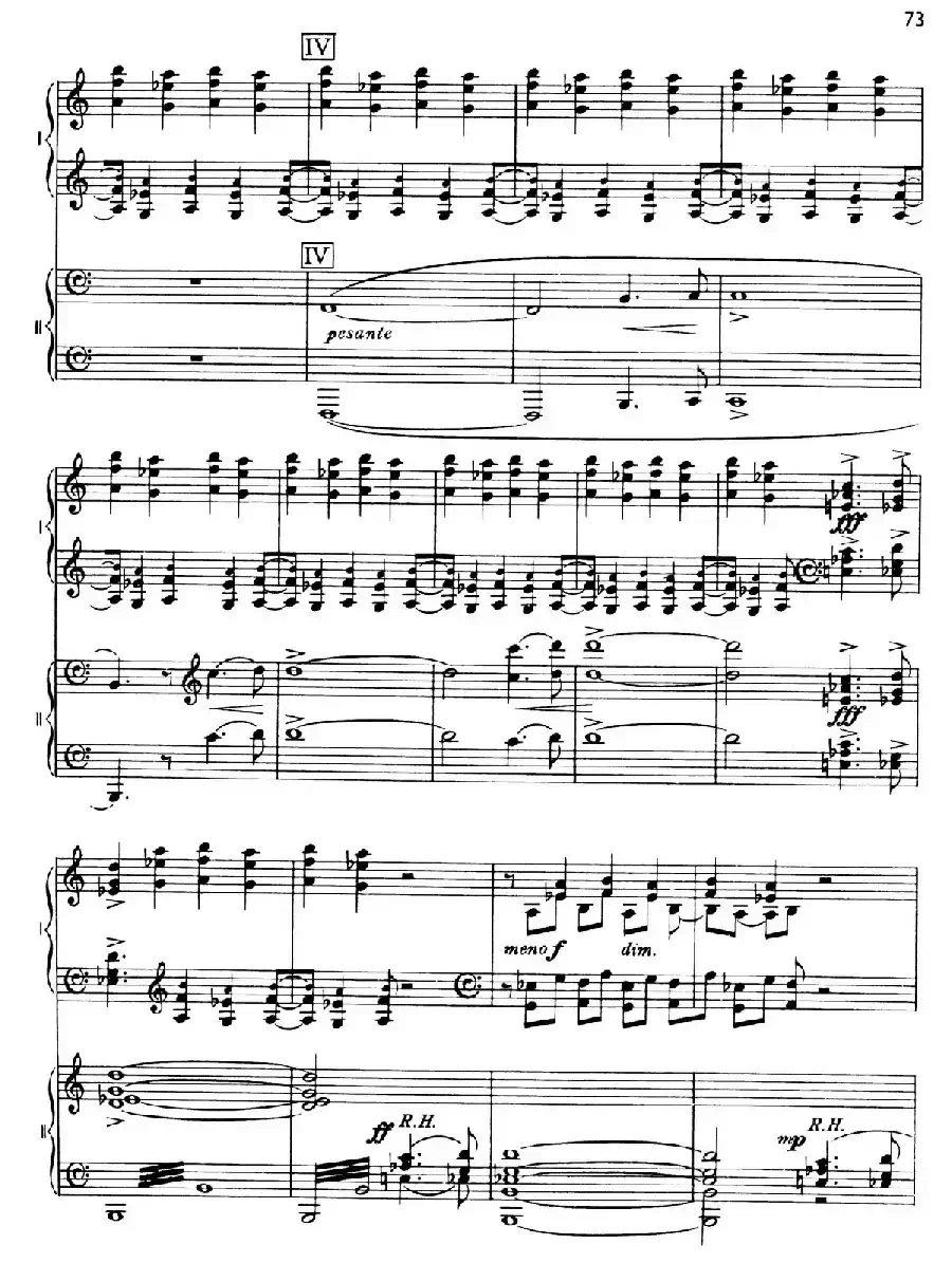 The Planets Op.32（双钢琴）（行星·第五乐章 土星—老年使者）