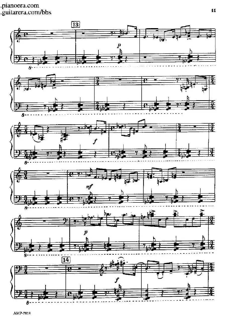Piano Sonata（钢琴奏鸣曲· 第一乐章）