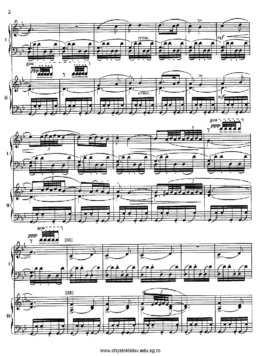 Nutcracker Op.71 芭蕾舞剧《胡桃夹子》（改编双钢琴版·第四部分）