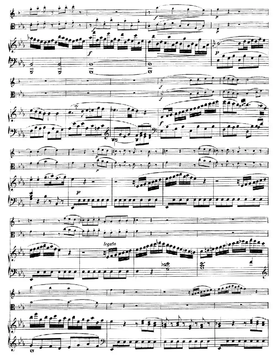 Piano Trio no.2 in E-flat Major K.498（降E大调钢琴三重奏）