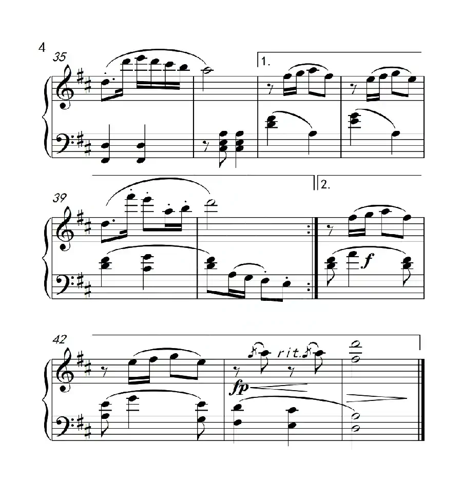 第三级A组 不倒翁在笑(中国音乐学院钢琴考级作品1~6级)