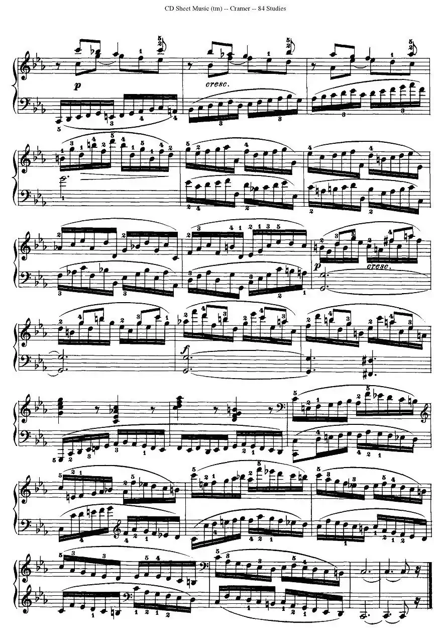 Cramer - 84 exercices（41—45）（克拉莫84首钢琴练习曲）