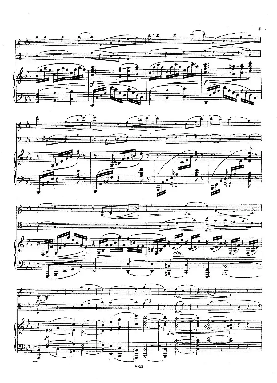 Piano Trio No.3 in c Minor Op.101（c小调第三钢琴三重奏）