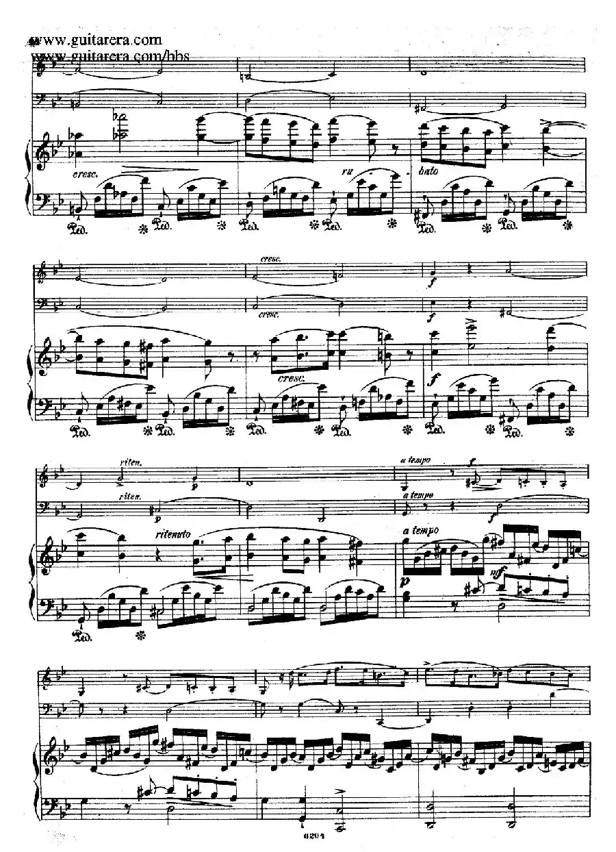 Piano Trio in g Minor Op.8（g小调钢琴三重奏）