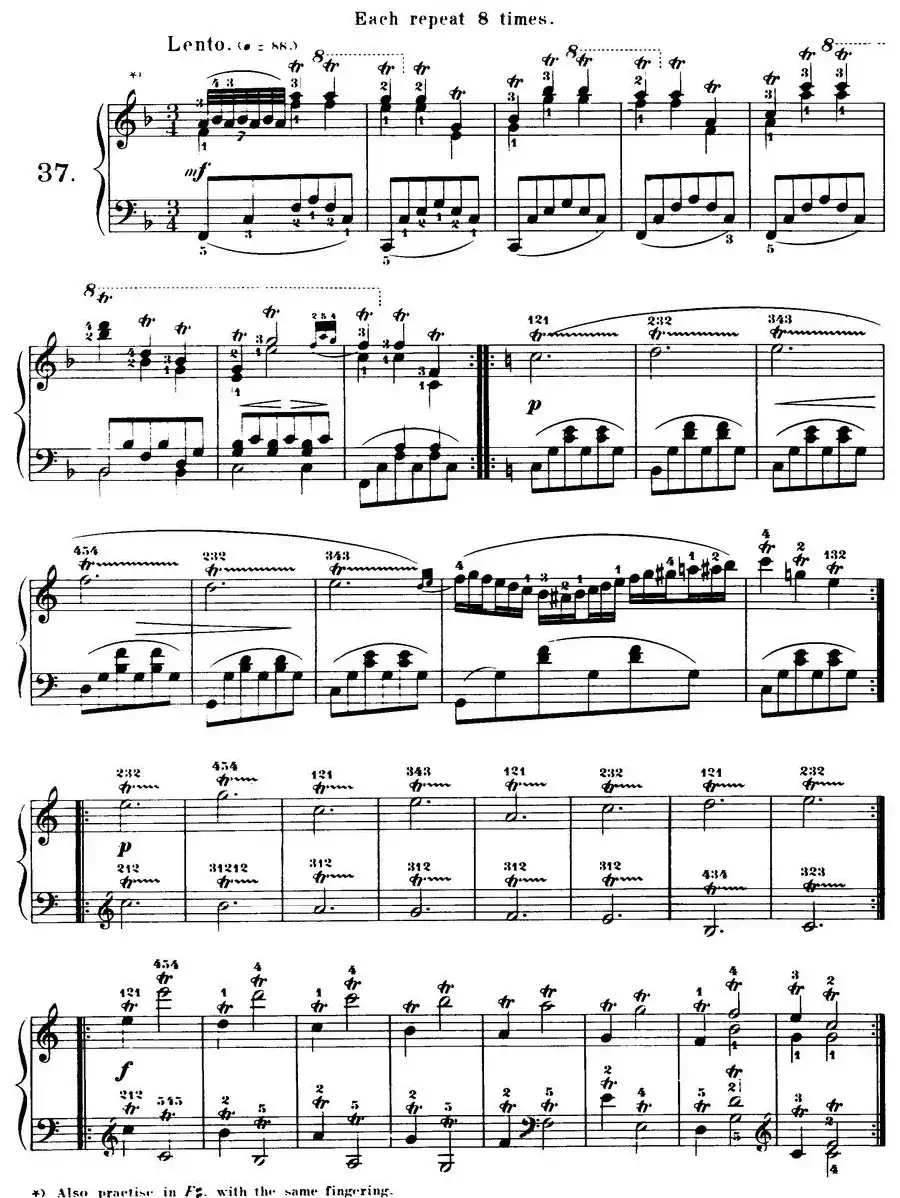 Czerny - 40 Daily Exerci Op.337（35—40）（40首日常训练曲）