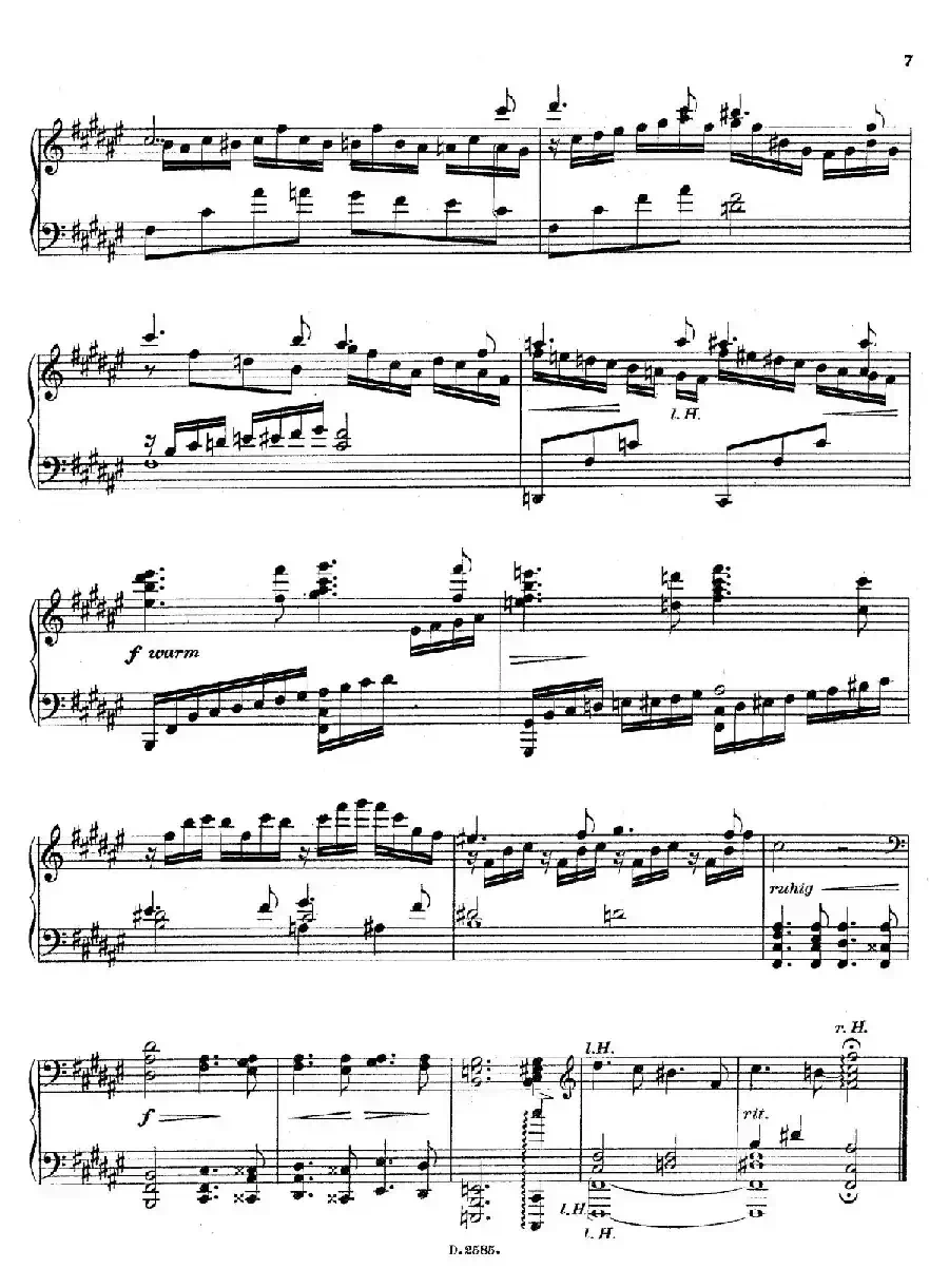 Fantasien über Gedichte von Richard Dehmel Op.9（德默尔之诗幻想曲2. 幸福的森林）