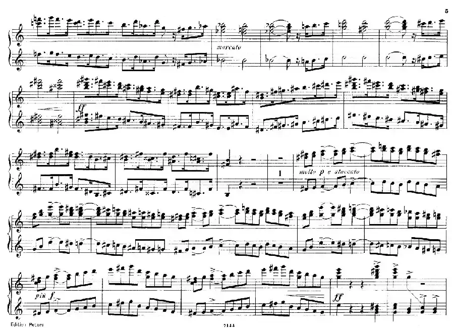 Deux Morceaux Pour Quatre Mains Op.43（2首四手联弹小品·1）