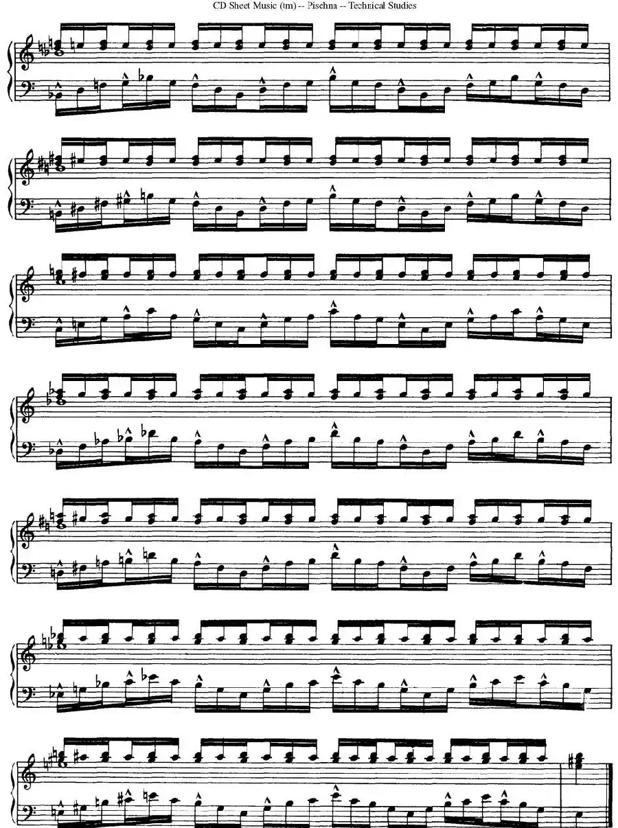 Technical Studies 60 Progressive Exercises （60首钢琴循序渐进练习曲 P21——30）