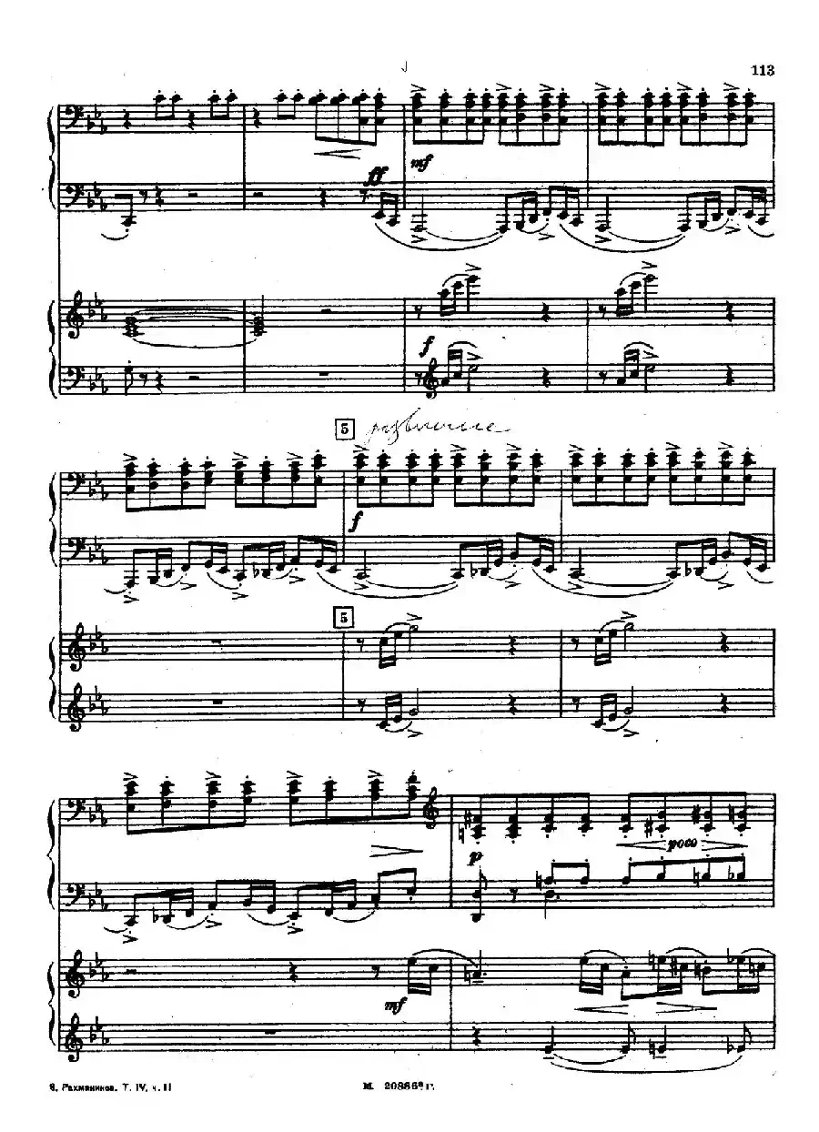 交响舞曲 Symphonic Dance Op.45（双钢琴）