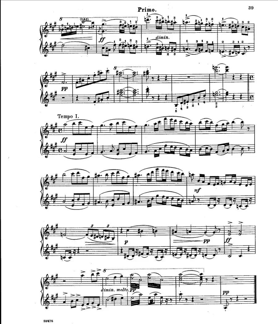 L'Arlesienne Suite No·2（阿莱城姑娘·第二组曲·四手联弹）