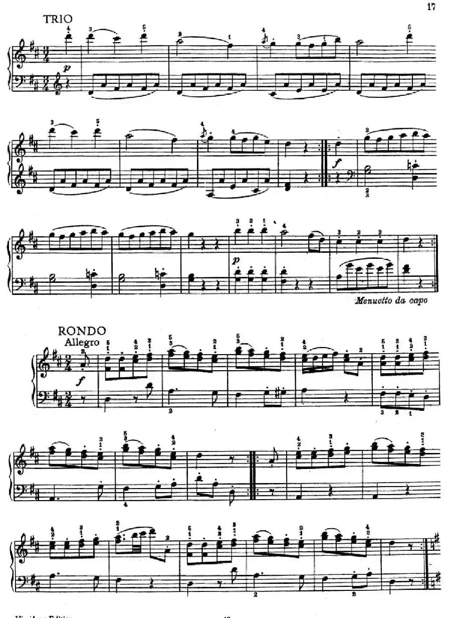 6 Viennese Sonatinas K.439b（6首维也纳小奏鸣曲·Ⅲ）