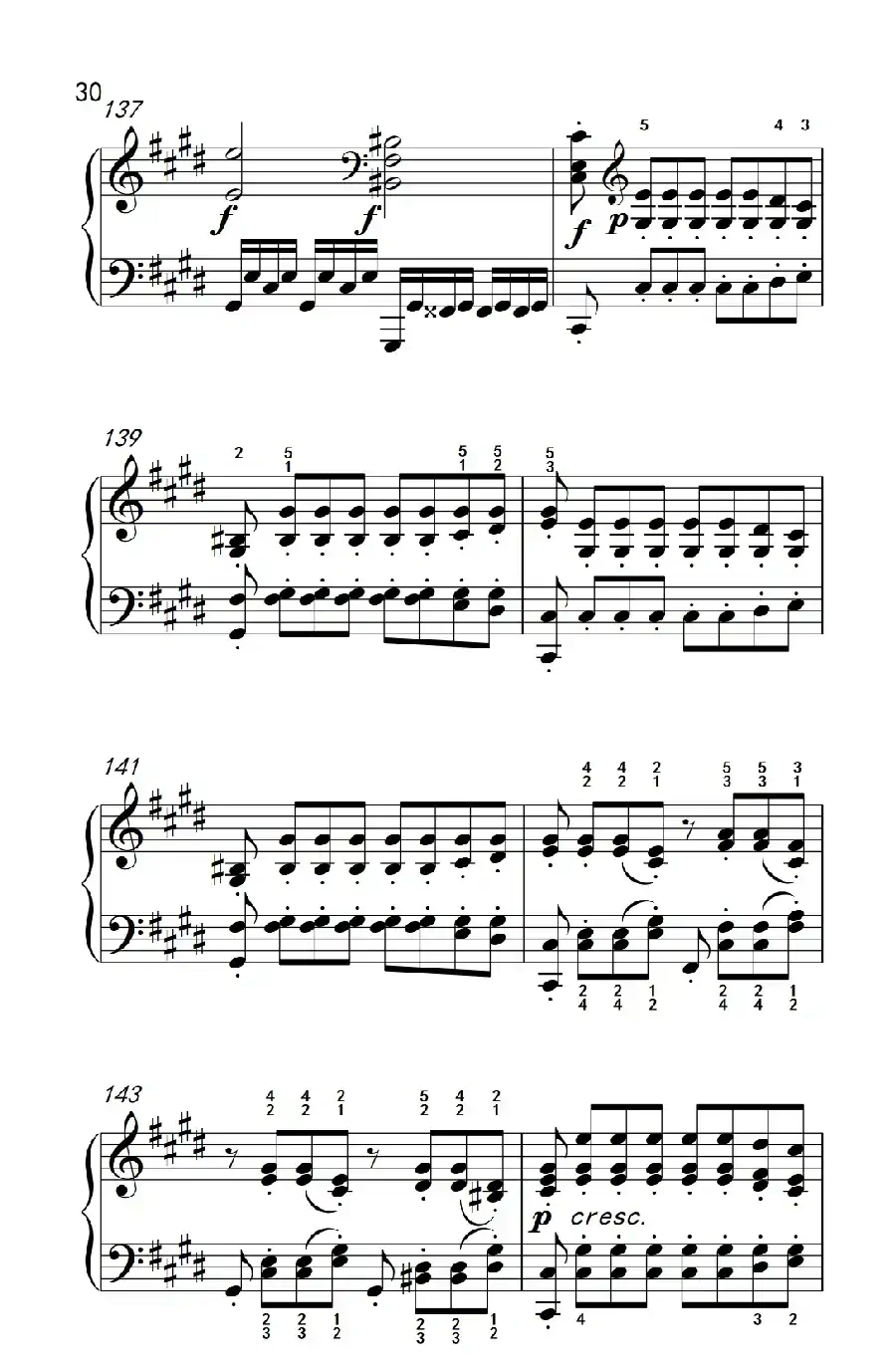 第十四号钢琴奏鸣曲（月光） 激动的急板