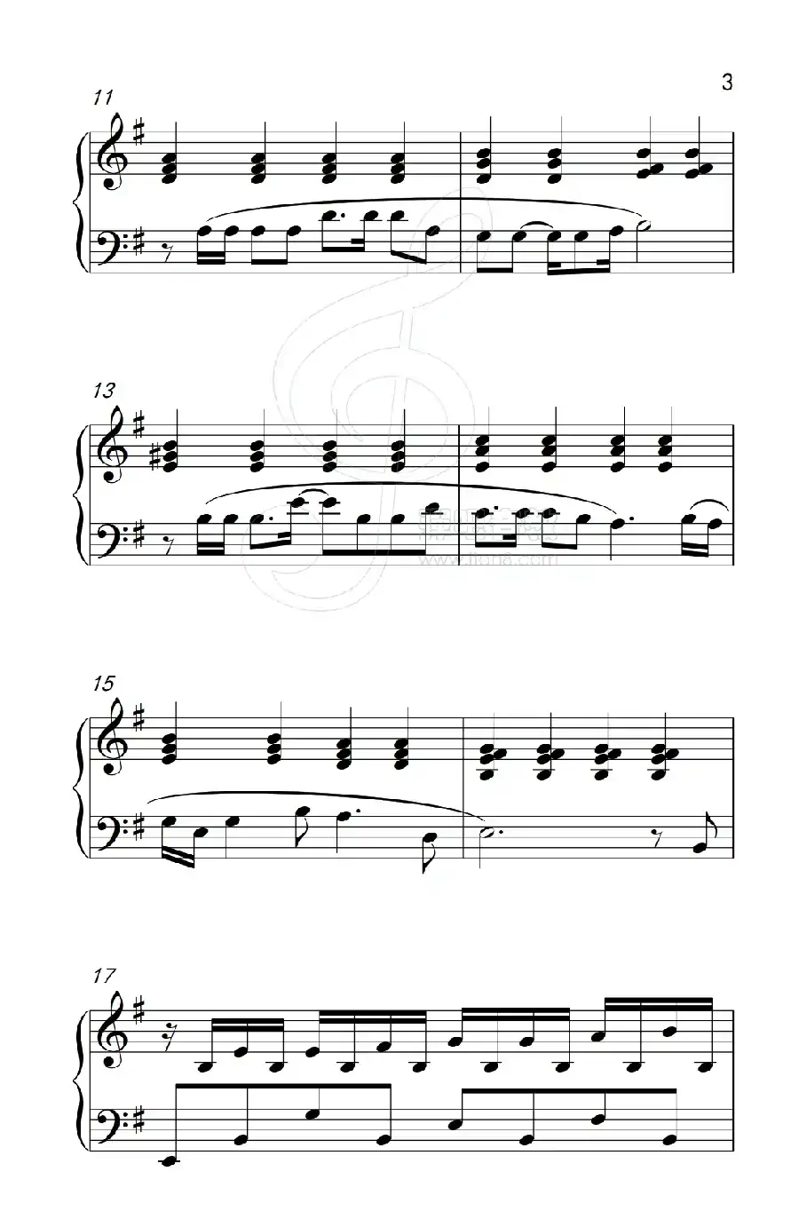 我等到花儿也谢了(《弹吧音教》制谱版)