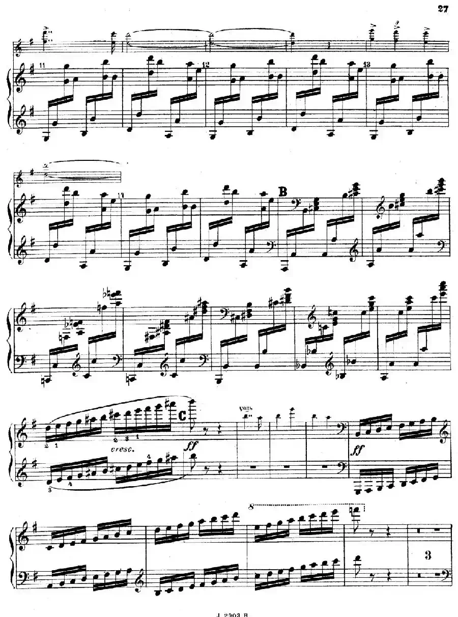Symphony on a French Mountain Air Op.25（法国山歌交响曲·钢琴独奏·Ⅲ）