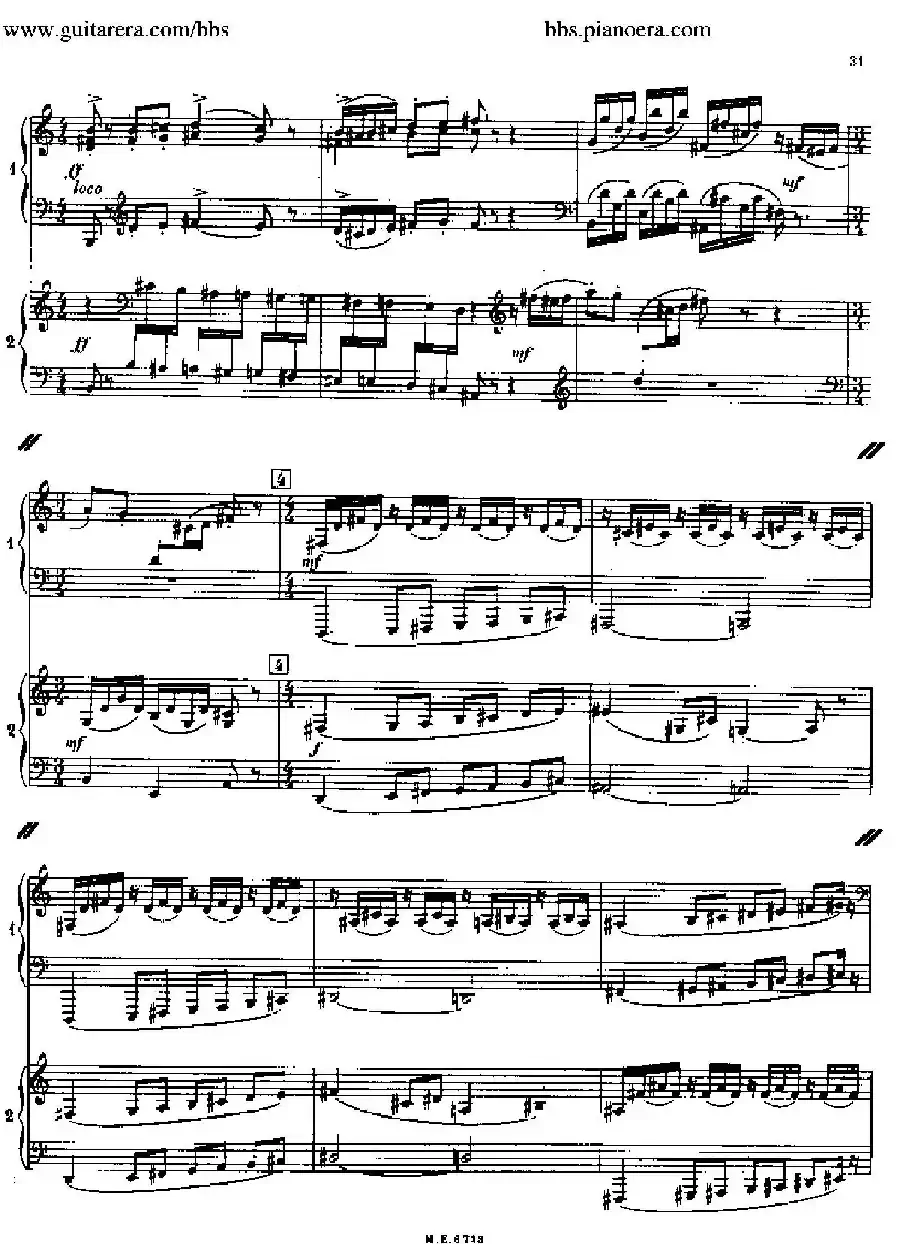 Sonata for Two Pianos（双钢琴奏鸣曲）