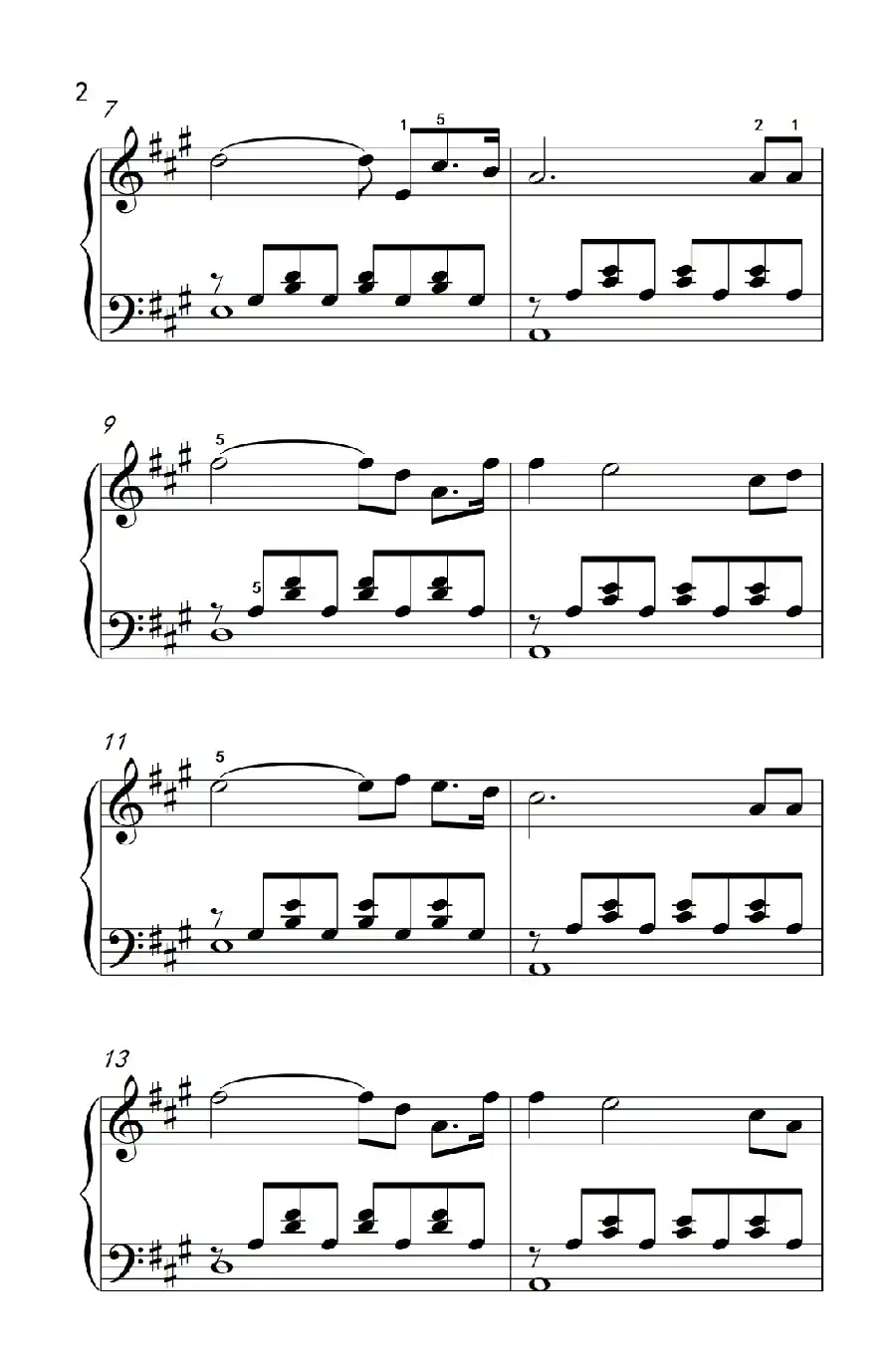 小小少年（《弹吧音教》制谱）