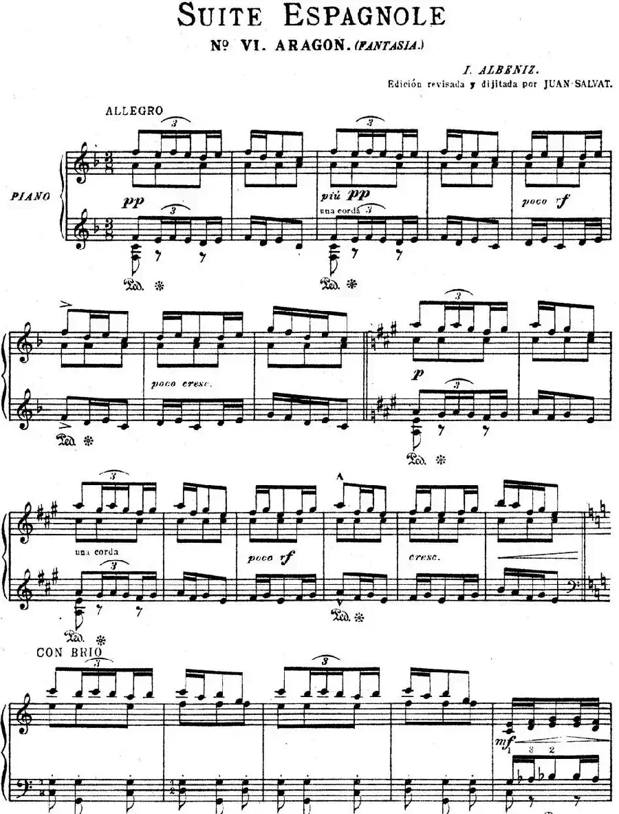 Suite Espanola Op.47（西班牙组曲·Ⅵ）