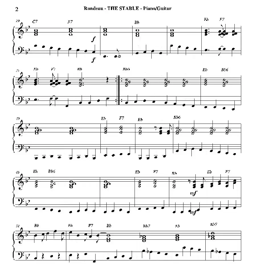 THE STABLE(钢琴、吉他分谱)