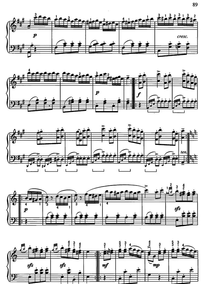 土耳其进行曲（带指法）