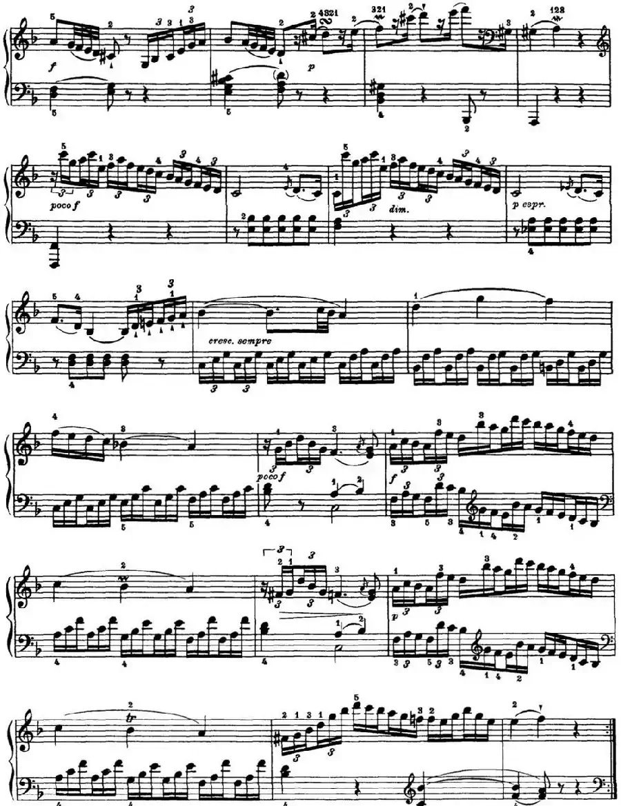 海顿 钢琴奏鸣曲 Hob XVI 33 in D major