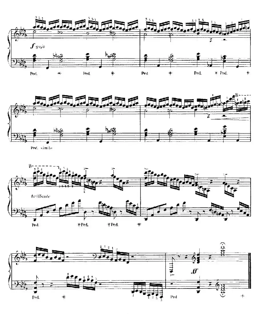 15 Etudes de Vortuosite Op.72（15首辉煌练习曲·12）