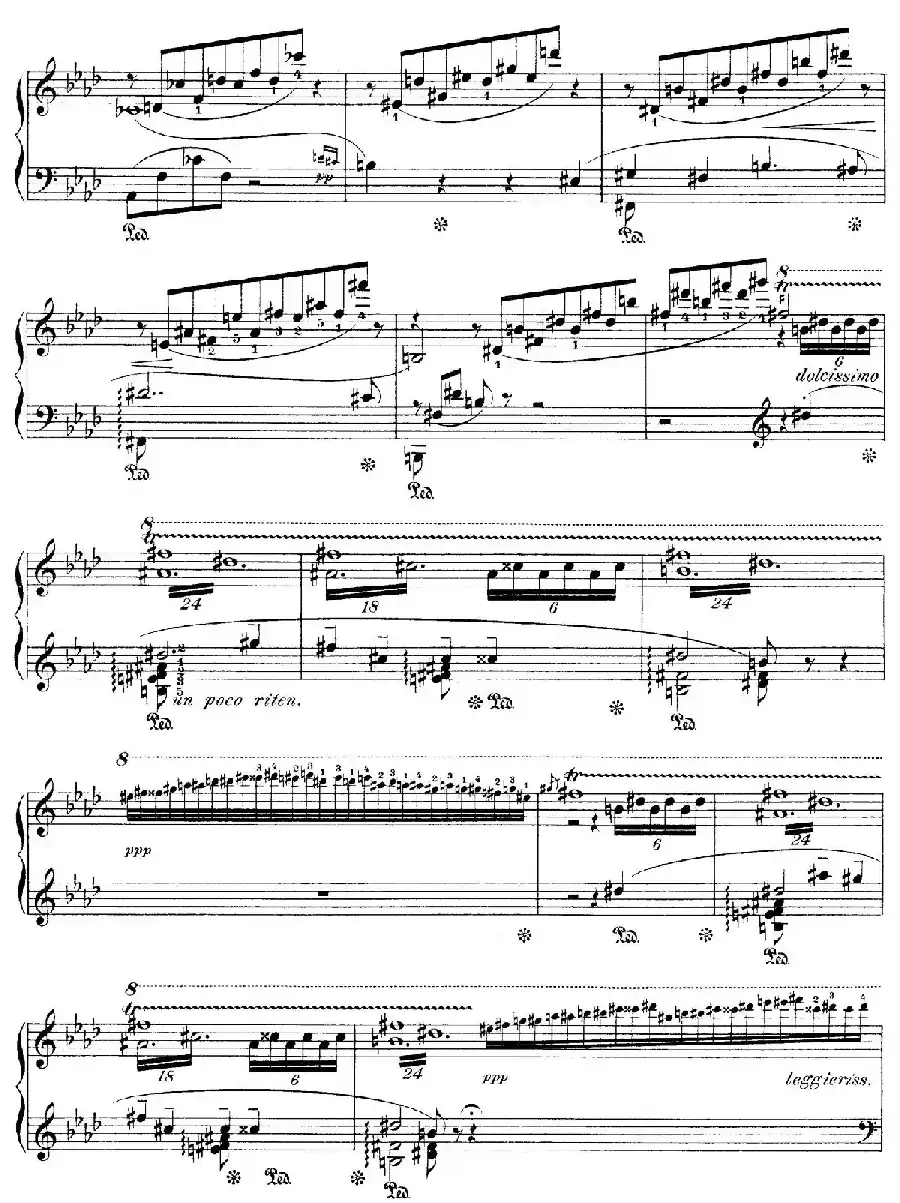 Notturnos S.541（3首夜曲“爱之梦”·1）