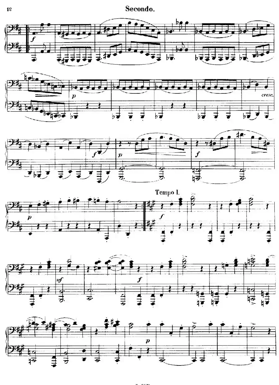 Walzer Op.3 - 4 hands（圆舞曲·四手联弹）