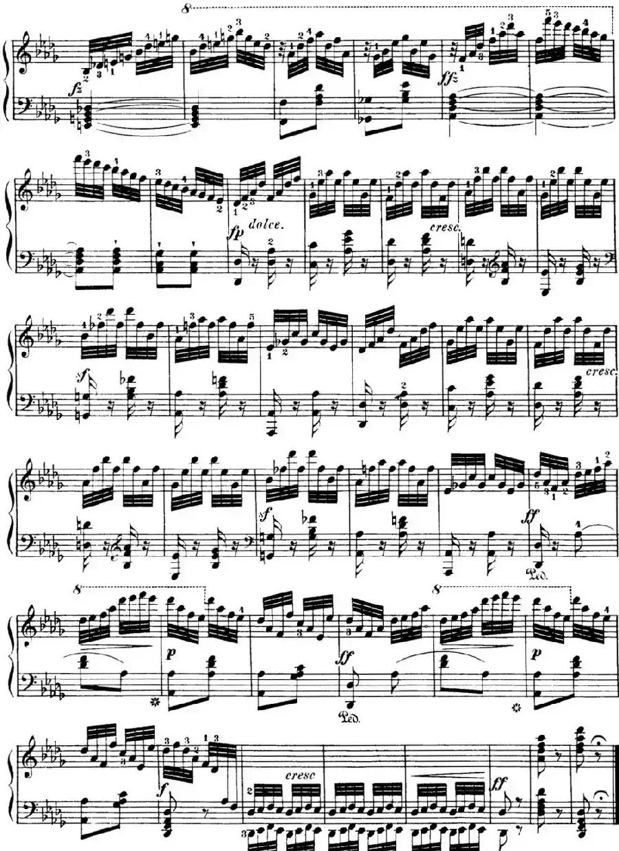 40首车尔尼Op.299钢琴快速练习曲(NO.39)