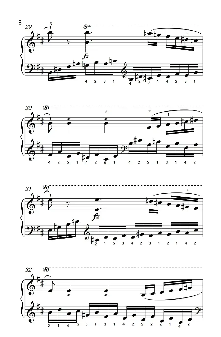 第八级2.练习曲 No.6 （中央音乐学院 钢琴（业余）考级教程 7-9级）