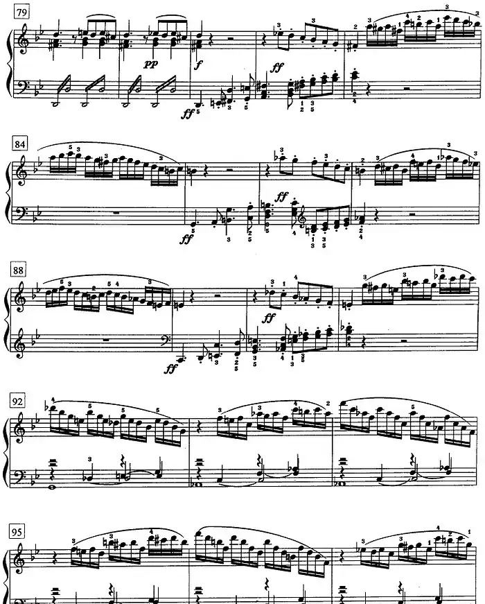 钢琴教程第七级 大型乐曲（降B大调奏鸣曲 Op.22 第一乐章）