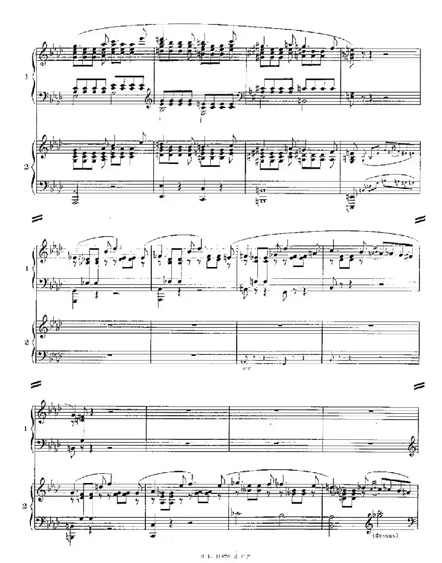 Concerto for 2 Pianos in d Minor（d小调双钢琴协奏曲· 第二乐章）