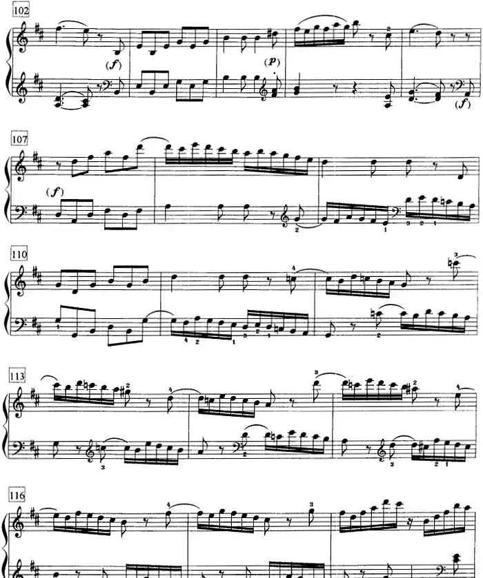 钢琴教程第七级 大型乐曲（D大调奏鸣曲 K.576）