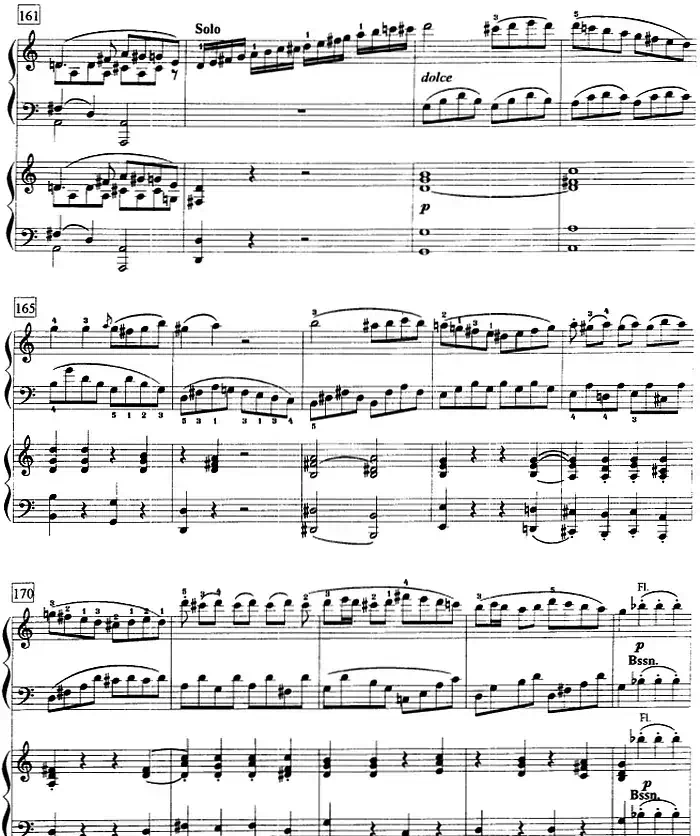 钢琴教程第八级 大型乐曲（C大调第一钢琴协奏曲 Op.15 第一乐章）